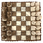 Шахматы  из  камня Cargador del Tiempo Chess Мексика ручная работа варинант исполнения - 2 | Loft Concept в Уфе
