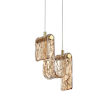 Подвесной светильник волнистой формы из фактурного стекла Wave варинант исполнения - 2 | Loft Concept в Уфе