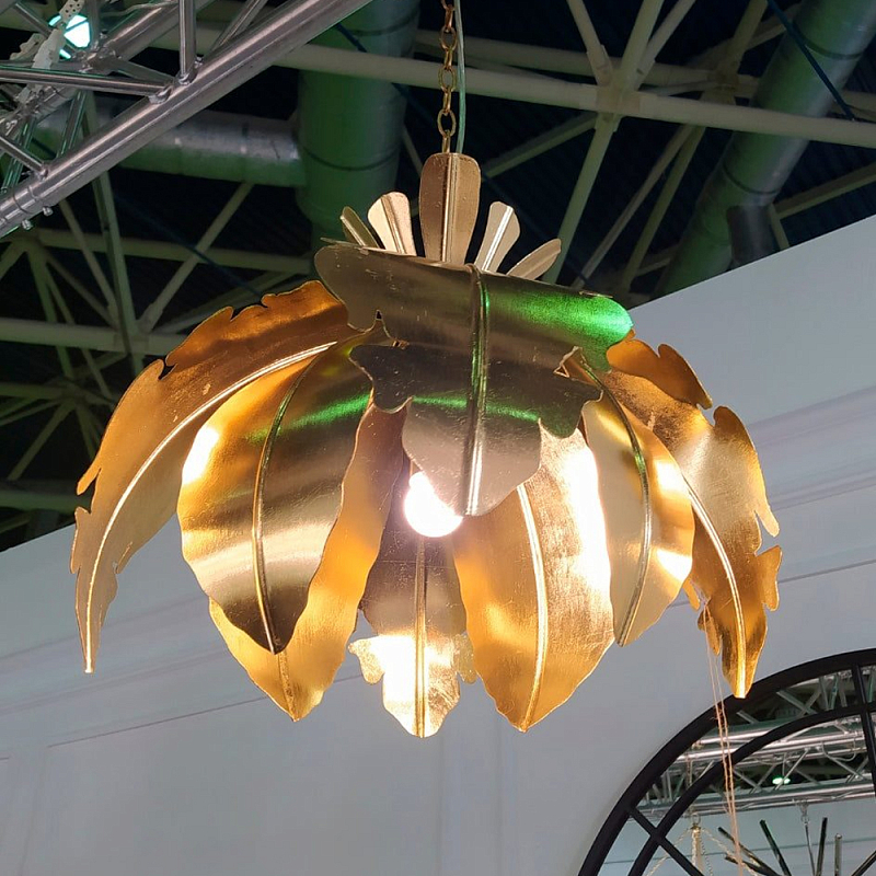 Подвесной светильник Tropical Leaves Hanging lamp Золотой Подвесной светильник Tropical Leaves Hanging lamp Золотой в Уфе | Loft Concept
