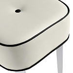 Квадратный мягкий пуф на белых ножках Winton Pouf Square варинант исполнения - 22 | Loft Concept в Уфе