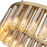 Люстра со стеклянными цилиндрическими плафонами Luminous Cylinders Amber Round варинант исполнения - 5 | Loft Concept в Уфе