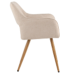 Стул в рогожке бежевого цвета NEASAN STOOL варинант исполнения - 5 | Loft Concept в Уфе