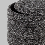 Пуф Three Gray в ткани букле серого цвета варинант исполнения - 5 | Loft Concept в Уфе