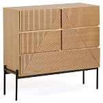 Комод с геометрическим рисунком на ящиках Anders Light Wood варинант исполнения - 1 | Loft Concept в Уфе