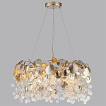 Люстра с декоративными подвесками из прозрачного стекла в форме монеток FAIRYTREE Light варинант исполнения - 8 | Loft Concept в Уфе