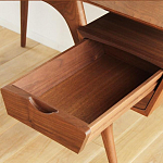 Письменный стол прямоугольный с 2-мя ящиками и полкой Idenontal варинант исполнения - 3 | Loft Concept в Уфе