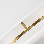 Потолочный светильник с двухслойным белым текстильным абажуром Hinkley варинант исполнения - 5 | Loft Concept в Уфе