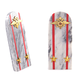 Сувенир Погон МВД из натурального камня мрамор Souvenir Epaulets варинант исполнения - 6 | Loft Concept в Уфе