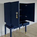 Кабинетный шкаф Elsa Dreams Blue с 2-мя ящиками варинант исполнения - 3 | Loft Concept в Уфе