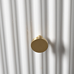 Тумбочка белая круглая с мраморной столешницей Thoroughbass варинант исполнения - 2 | Loft Concept в Уфе