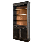 Стеллаж книжный с 4-мя полками и 2-мя ящиками с состаренным эффектом Vintage варинант исполнения - 1 | Loft Concept в Уфе