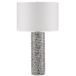 Настольная лампа с узором вдоль колоннообразного основания Scenic Surface варинант исполнения - 3 | Loft Concept в Уфе