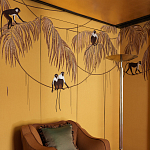 Обои с вышивкой ручной работы Étienne Original colourway on wool sateen варинант исполнения - 3 | Loft Concept в Уфе