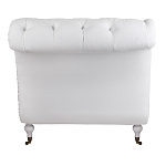 Кушетка белая с мягкой обивкой из велюра Michael Couch варинант исполнения - 3 | Loft Concept в Уфе