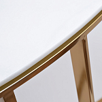 Консоль приставная полукруглая на основании золотого цвета Interior Accent варинант исполнения - 2 | Loft Concept в Уфе