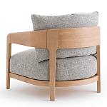 Кресло с каркасом из массива ясеня Deniaud Ash Grey Armchair варинант исполнения - 3 | Loft Concept в Уфе