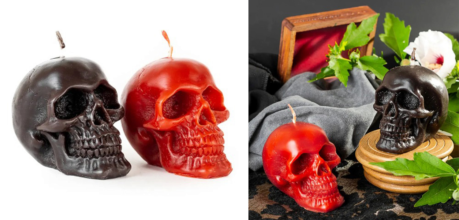 Набор свечей Black Red Skulls Набор свечей Black Red Skulls - Loft-Concept в Уфе