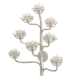 Бра серебряное в виде растения Silver Flower Glade варинант исполнения - 2 | Loft Concept в Уфе