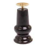 Подсвечник из натурального камня змеевик чёрного цвета Stone Candlestick варинант исполнения - 2 | Loft Concept в Уфе