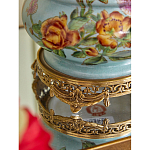 Ваза с птичкой из фарфора с бронзовыми элементами Garden of Eden варинант исполнения - 10 | Loft Concept в Уфе