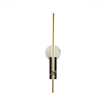 Бра с круглым плафоном из алебастра и бронзовой декоративной стрекозой 65 Alaris  варинант исполнения - 1 | Loft Concept в Уфе