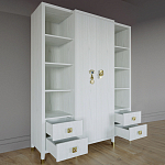 Большой шкаф с витриной Elsa Dreams White варинант исполнения - 2 | Loft Concept в Уфе