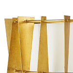 Потолочный светильник круглый с каркасом в форме треугольников и тканевым абажуром Brutal Light варинант исполнения - 2 | Loft Concept в Уфе