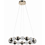 Светодиодная кольцевая люстра Crystal Globule Chrome Chandelier Gold варинант исполнения - 2 | Loft Concept в Уфе