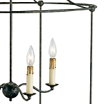 Подвесной светильник в виде черного фонаря Big Black Lantern варинант исполнения - 1 | Loft Concept в Уфе