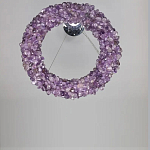 Люстра кргулая из фиолетового хрустального камня Purple Diamond варинант исполнения - 1 | Loft Concept в Уфе