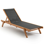 Шезлонг из текстиля и эвкалипта Power of Nature варинант исполнения - 1 | Loft Concept в Уфе