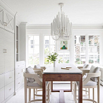 Люстра белая с несколькими ярусами деревянных палочек Bright Wooden Chandelier варинант исполнения - 7 | Loft Concept в Уфе