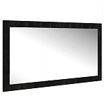 Зеркало настенное прямоугольное цвета угольный камень Stone Effect варинант исполнения - 1 | Loft Concept в Уфе