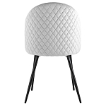 Мягкий стул в сером велюре Miruna Chair варинант исполнения - 3 | Loft Concept в Уфе