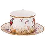 Чайная пара из фарфора 300 мл Hunting Porcelain Collection варинант исполнения - 2 | Loft Concept в Уфе