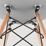 Пластиковый стул на ножках из массива бука Eames Mint варинант исполнения - 8 | Loft Concept в Уфе