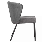 Стул серый с широкой закругленной спинкой Chair Gray Attractive варинант исполнения - 2 | Loft Concept в Уфе