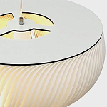 Подвесной светильник с белыми изящными декоративными лепестками Volumetric Petal Lamp варинант исполнения - 9 | Loft Concept в Уфе