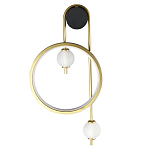 Бра с круглой рамкой и стеклянными белыми шарами B.LUX C Ball варинант исполнения - 1 | Loft Concept в Уфе