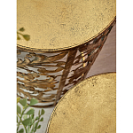 Столик приставной с цветочной резной фактурой Madagascar варинант исполнения - 2 | Loft Concept в Уфе