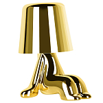 Настольная лампа фигурная цвета золото с гладким абажуром Высота 16 см Sophia варинант исполнения - 2 | Loft Concept в Уфе