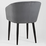 Мягкое кресло на металлических ножках Shaggy Dark Grey варинант исполнения - 4 | Loft Concept в Уфе