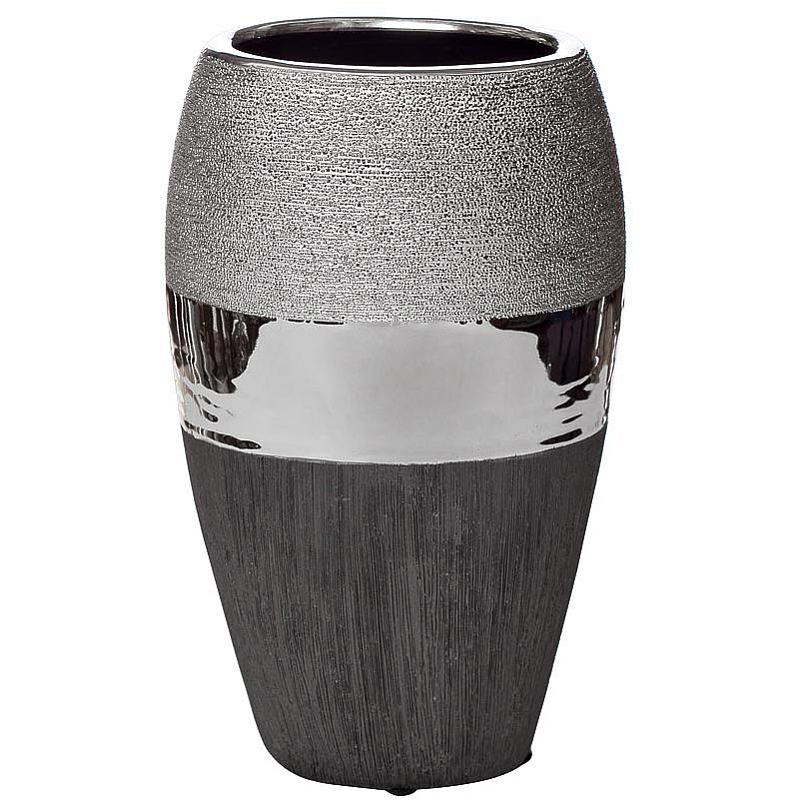 Ваза Maelis black and silver Черно-серебристый Ваза Maelis black and silver Черно-серебристый в Уфе | Loft Concept