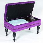 Мягкая банкетка с зоной для хранения Casket Violet варинант исполнения - 4 | Loft Concept в Уфе