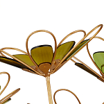 Люстра золотого цвета в форме цветка Hanging Flowers варинант исполнения - 2 | Loft Concept в Уфе