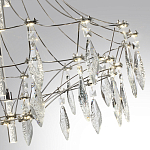 Люстра подвесная из металла с хрустальными прозрачными подвесками Quasar 81 варинант исполнения - 13 | Loft Concept в Уфе