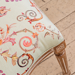 Стул из массива бука светло-зеленый с растительным орнаментом Raffael Angel Green Chair варинант исполнения - 4 | Loft Concept в Уфе