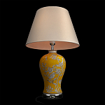 Настольная лампа желтая с изображением белых птиц Flight Among Acacia варинант исполнения - 4 | Loft Concept в Уфе