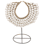 Этническое ожерелье из ракушек на подставке White Shells Necklace варинант исполнения - 1 | Loft Concept в Уфе