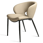 Стул обеденный кремовый из экокожи Futuristic Chair варинант исполнения - 1 | Loft Concept в Уфе